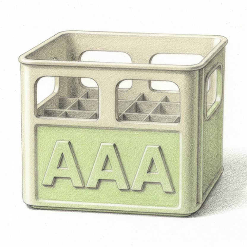 Batterie Aufbewahrung Bierkasten