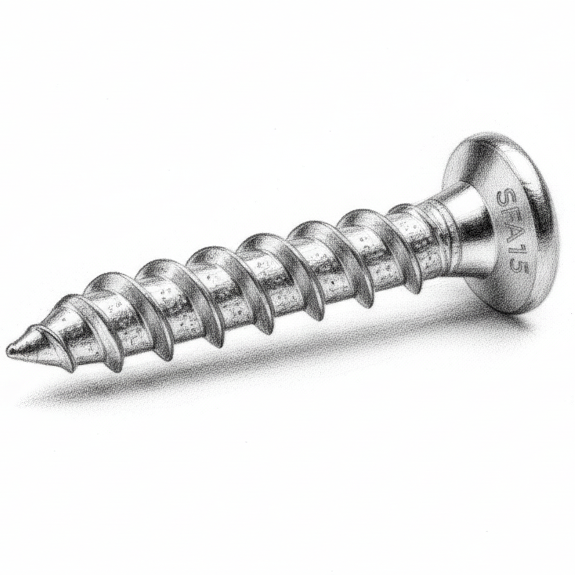 Schrauben für Befestigungsclips/Rhombusbefestigungsclips